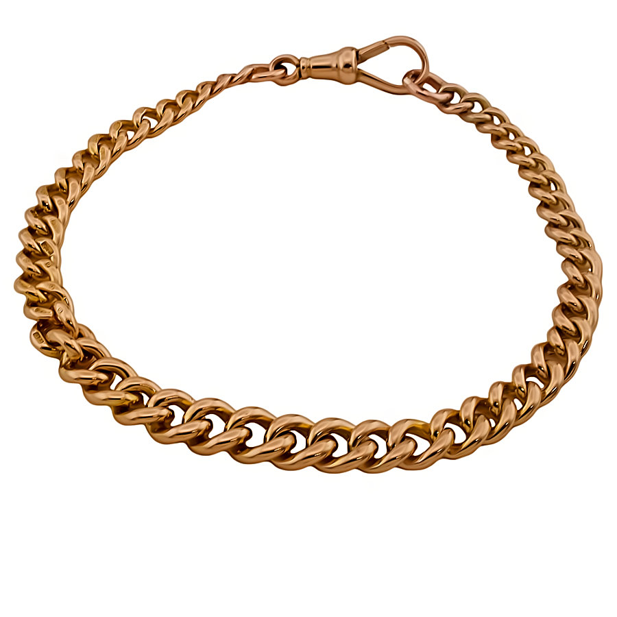 9ct gold 15.4g 8 inch Albert Bracelet